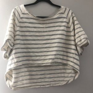 Striped Cropped Shirt